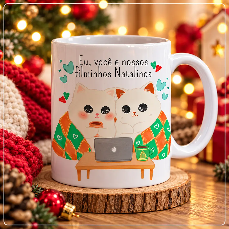 Sublimação - Caneca Eu, você e nossos filminhos Natalinos Natal 19 1