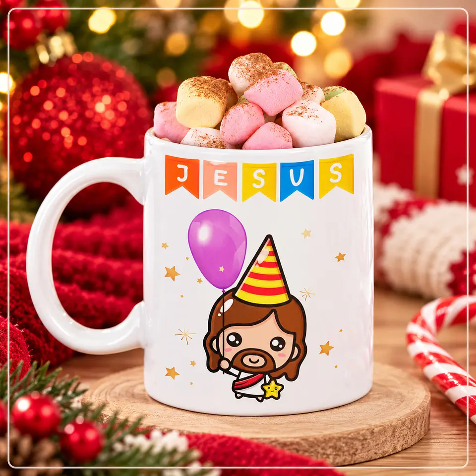 Sublimação - Caneca Aniversário Jesus Natal 18 1