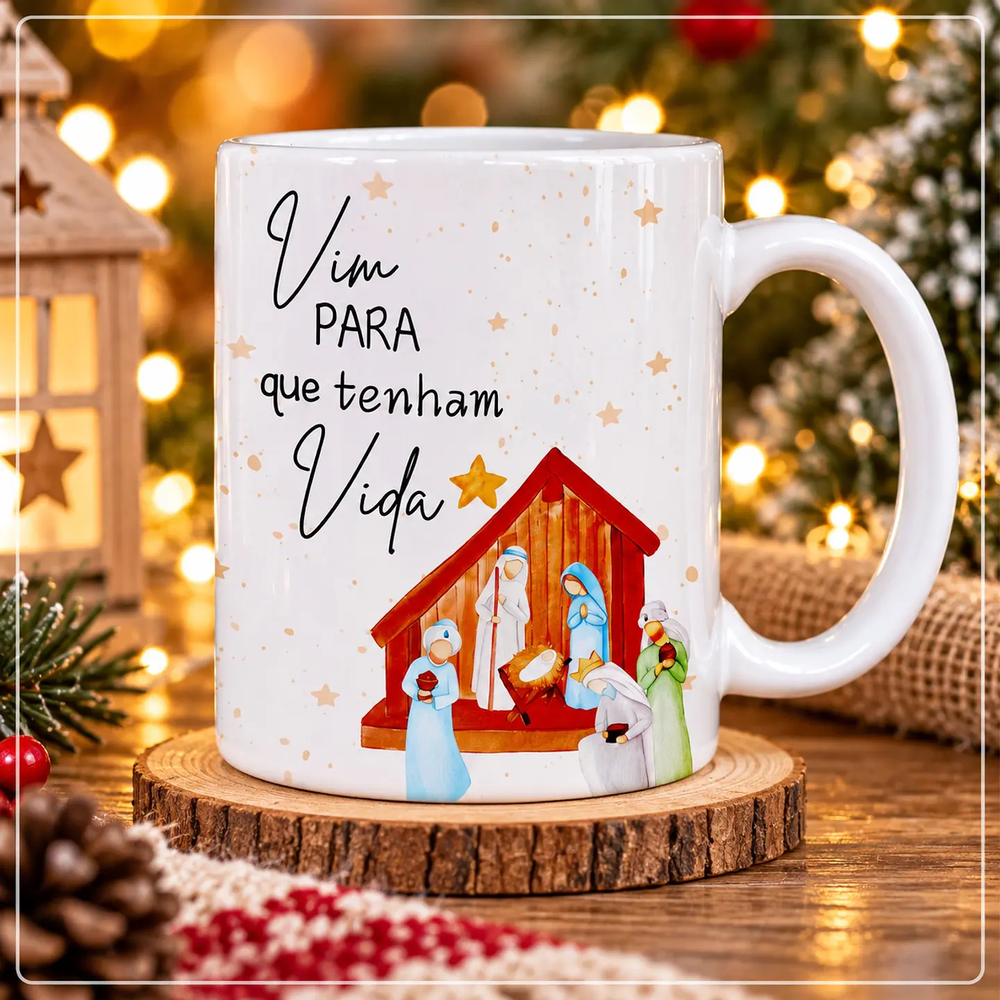 Sublimação - Caneca Vim para que tenham vida Natal 17 1