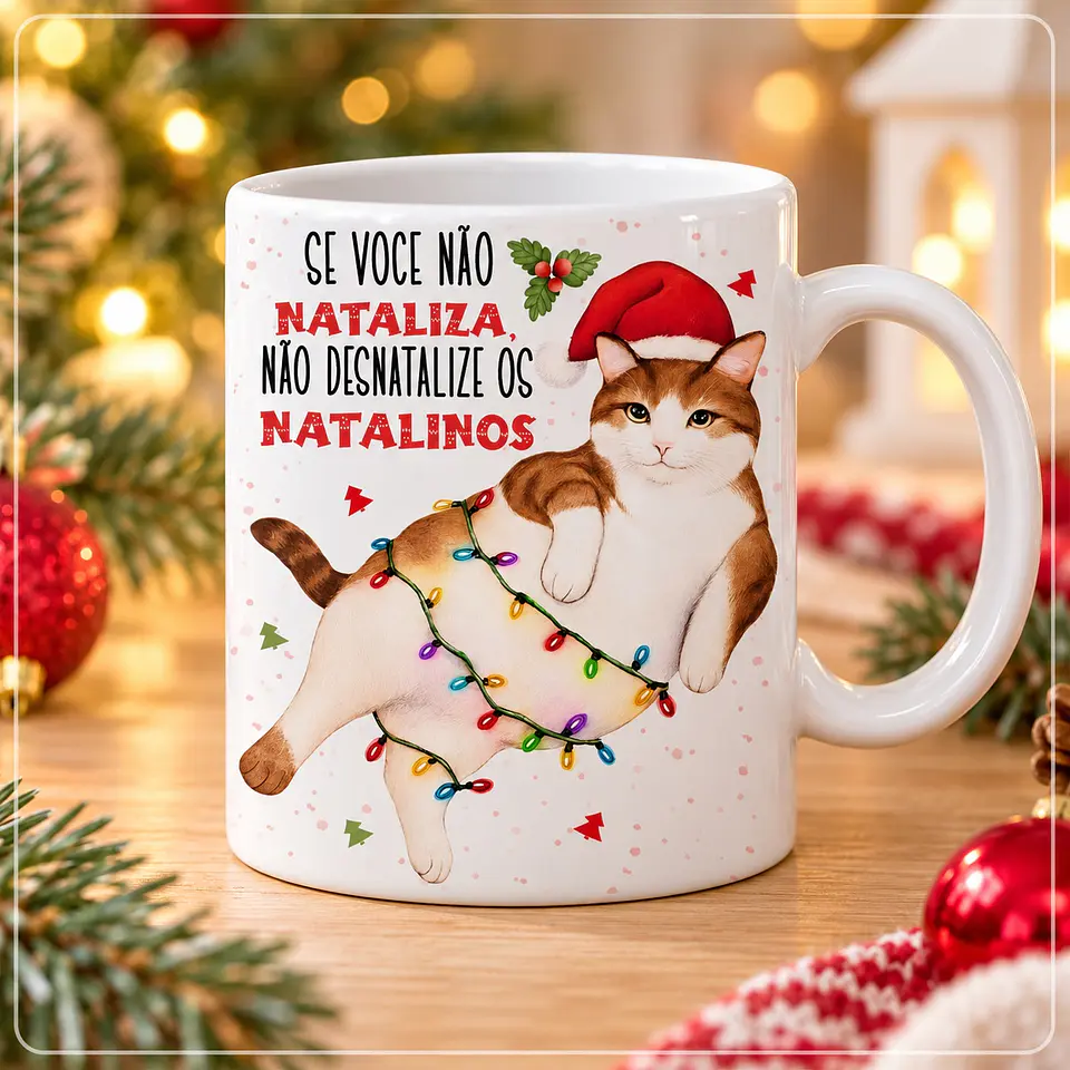 Sublimação - Caneca Se você não Nataliza, não desnatalize os Natalinos Natal 8 1