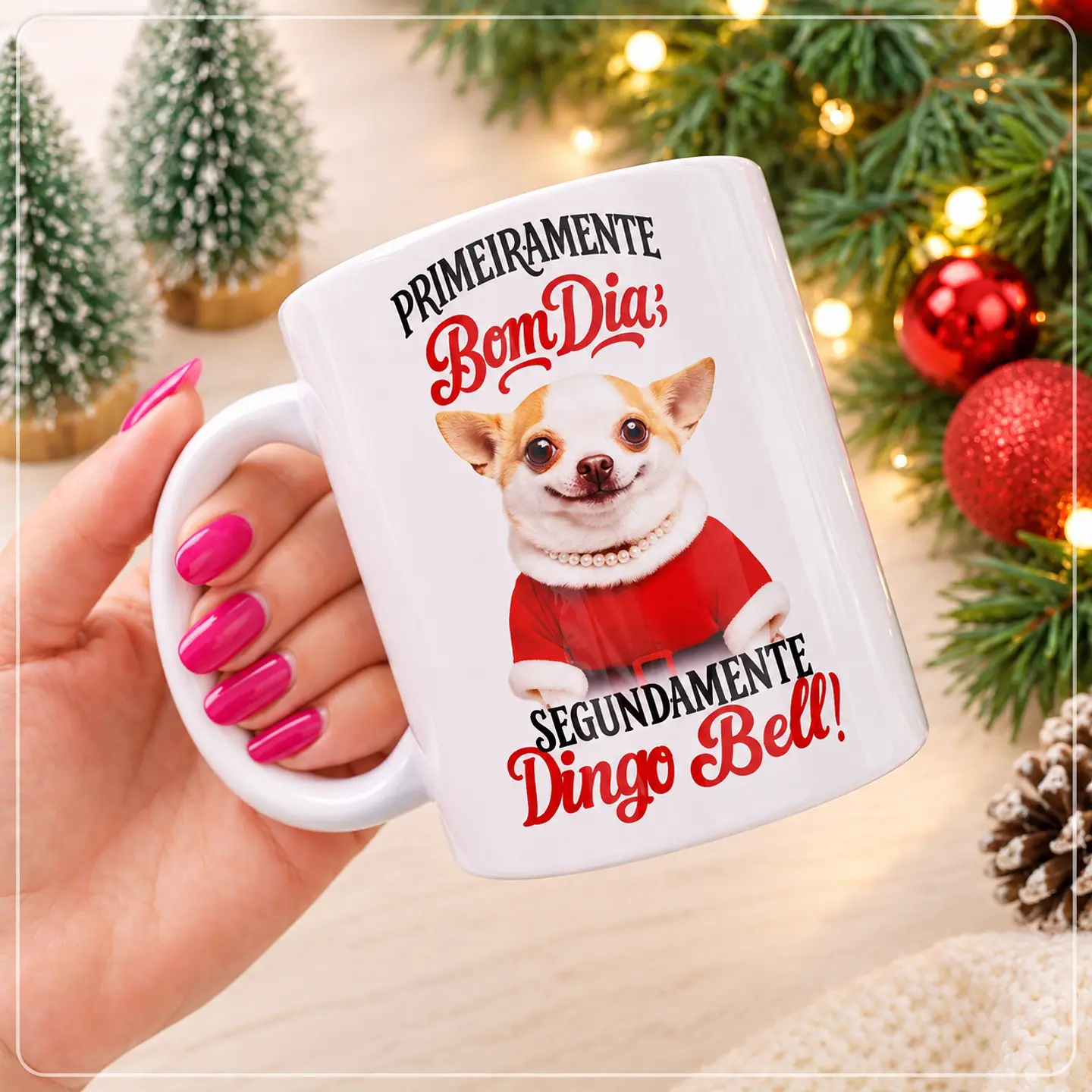 Sublimação - Caneca Primeiramente , segundamente Natal 1 1