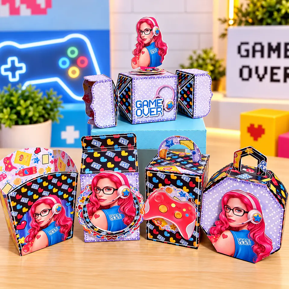 Arquivo de Corte Kit Festa Gamer Video Game 12 1