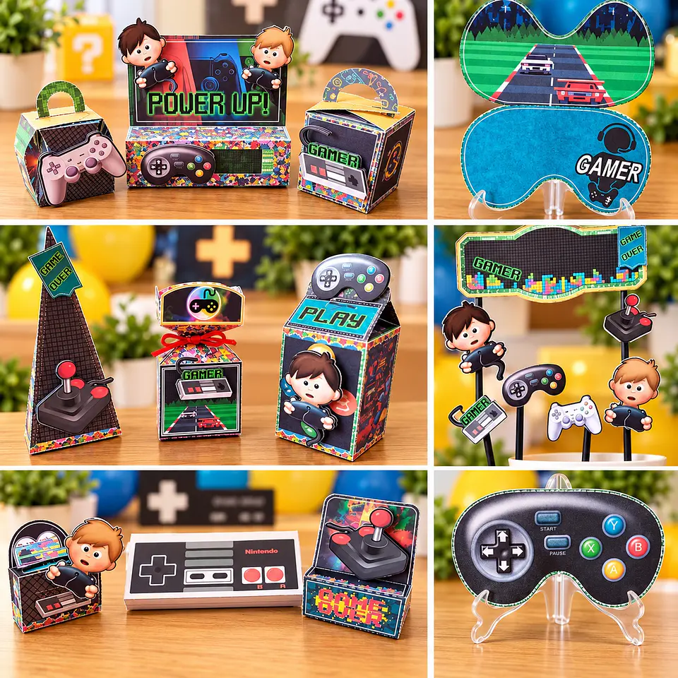 Arquivo de Corte Kit Festa Gamer Video Game 11 1