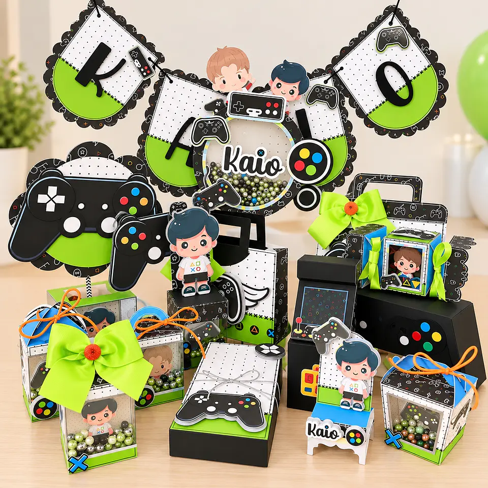 Arquivo de Corte Kit Festa Gamer Video Game 8 1