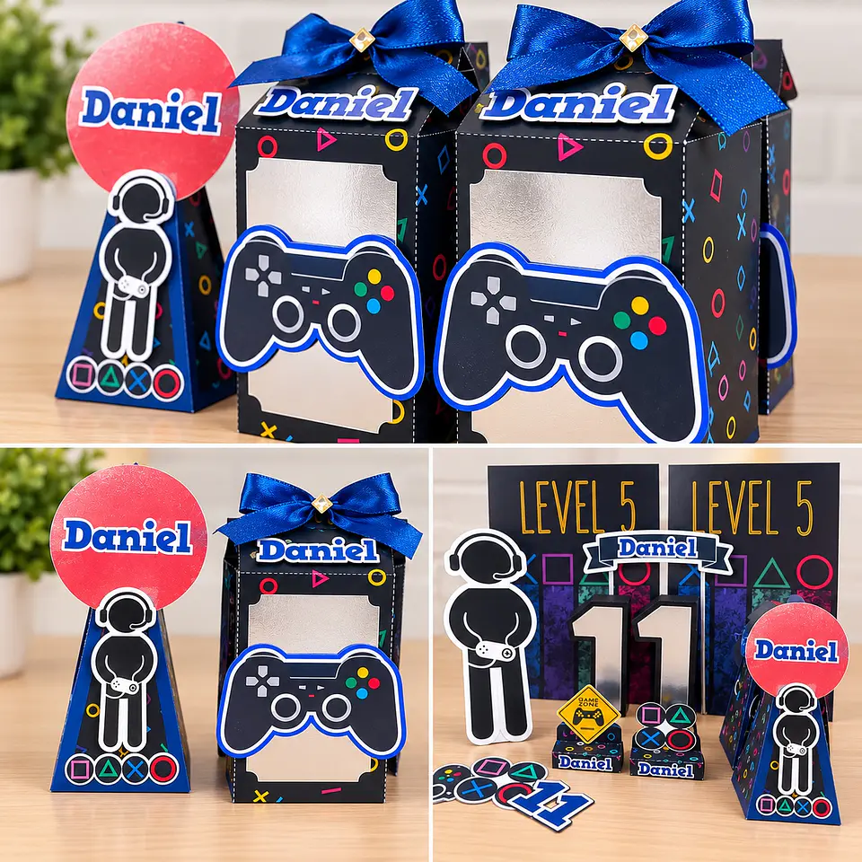 Arquivo de Corte Kit Festa Gamer Video Game 7 1