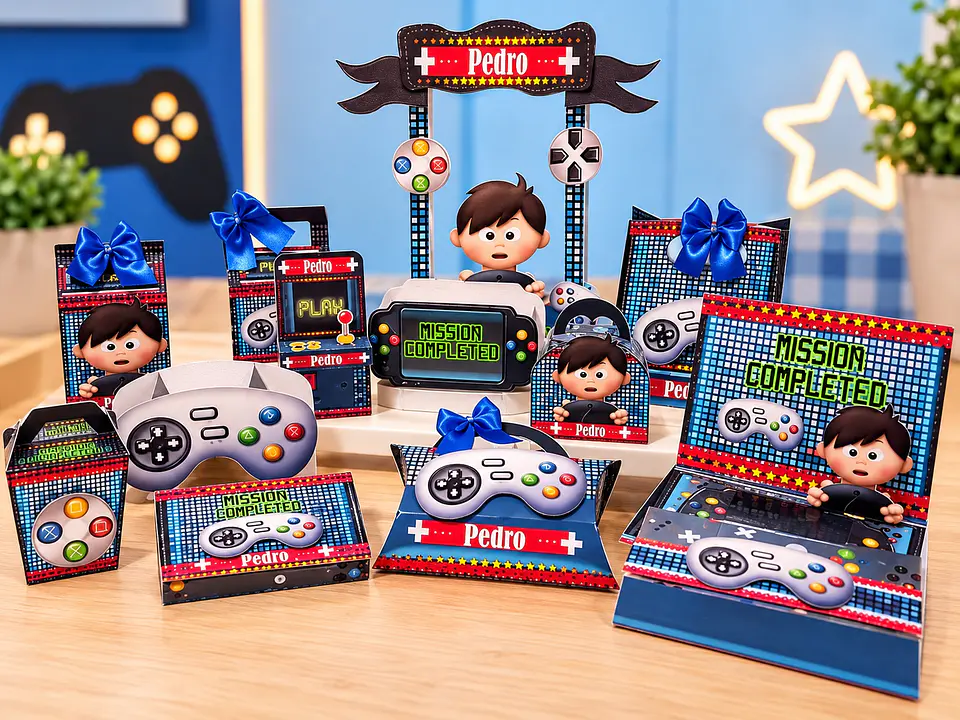 Arquivo de Corte Kit Festa Gamer Video Game 1 1