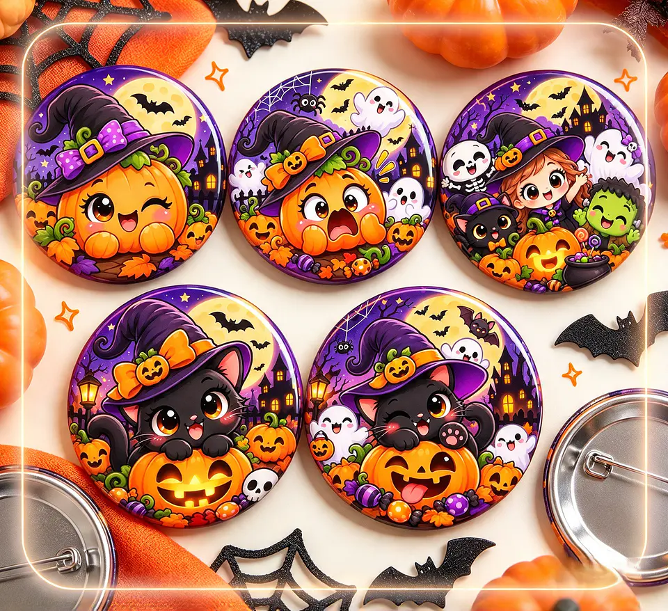 Arquivo de Corte Bottons Halloween 1 1