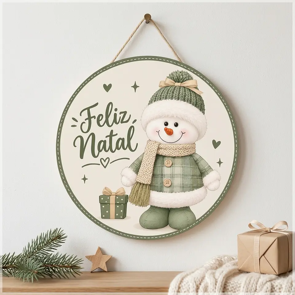 Arquivo de Corte Placa Decorativa Natal 7 1