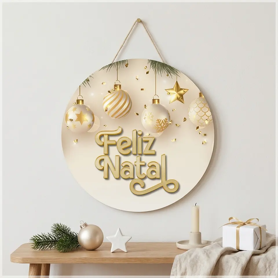 Arquivo de Corte Placa Decorativa Natal 4 1