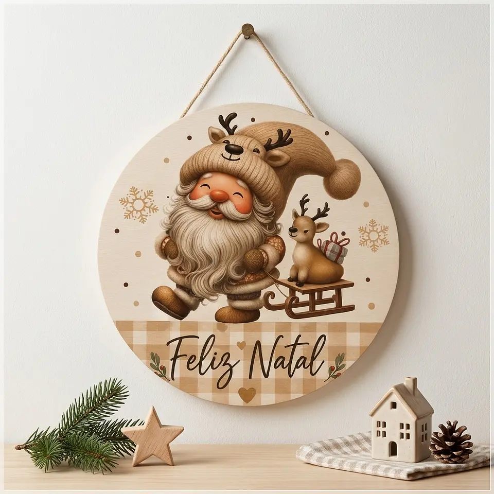 Arquivo de Corte Placa Decorativa Natal 3 1