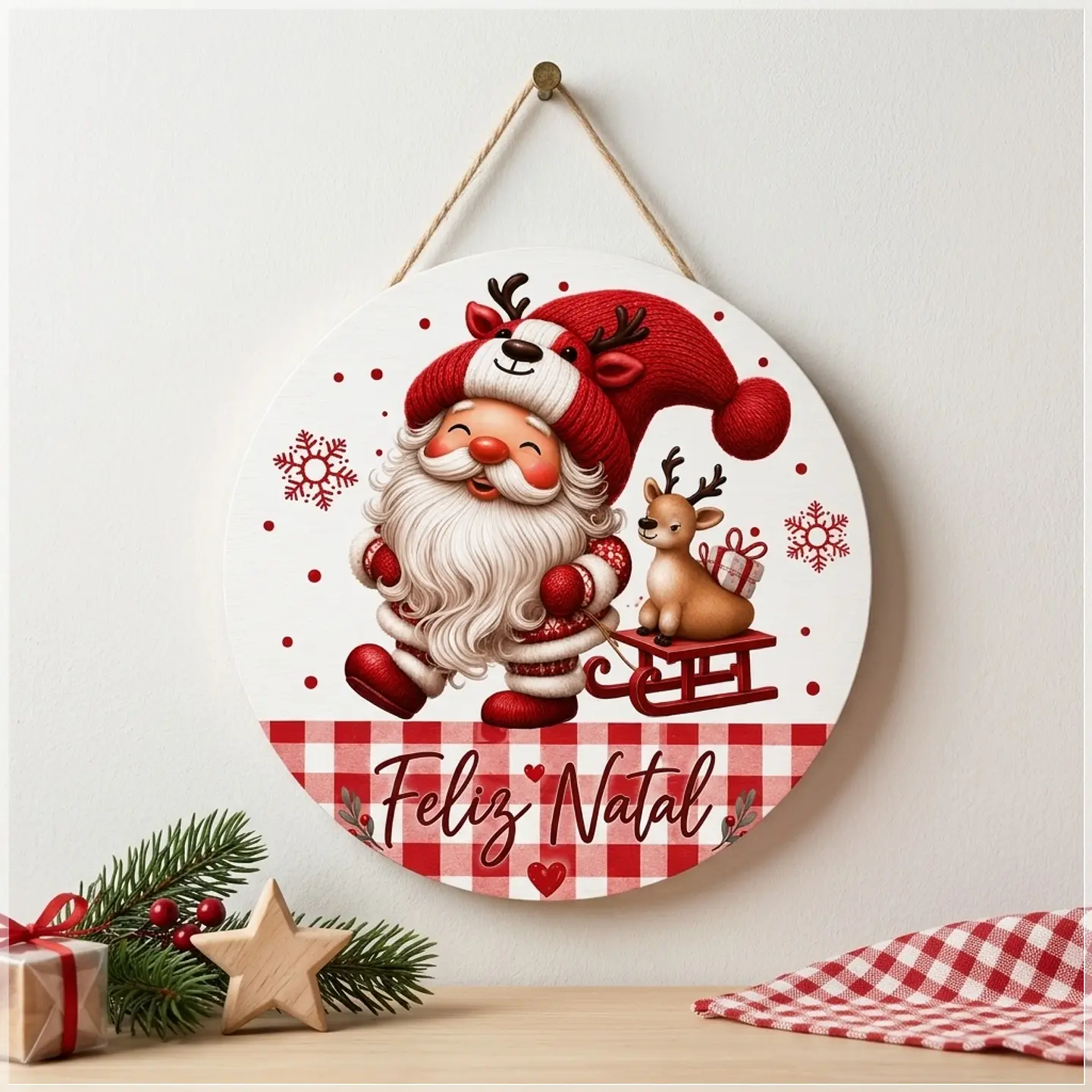 Arquivo de Corte Placa Decorativa Natal 2 1