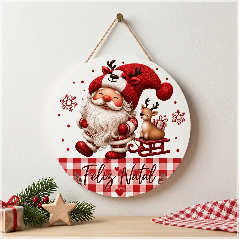 Arquivo de Corte Placa Decorativa Natal 2 1