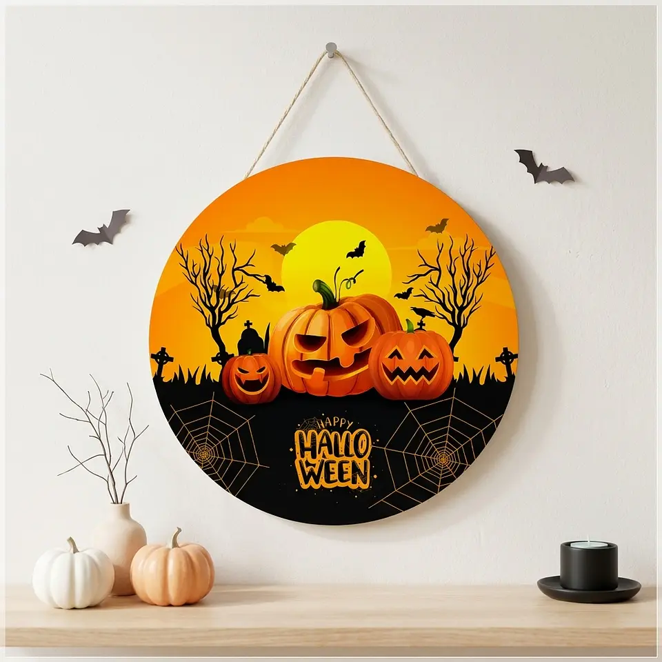 Arquivo de Corte Placa Decorativa Halloween 1 1