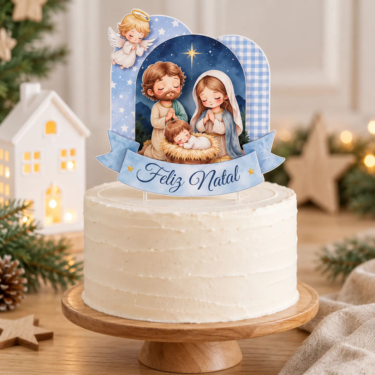 Arquivo de Corte Topo Presépio Natal Cristão 1 1