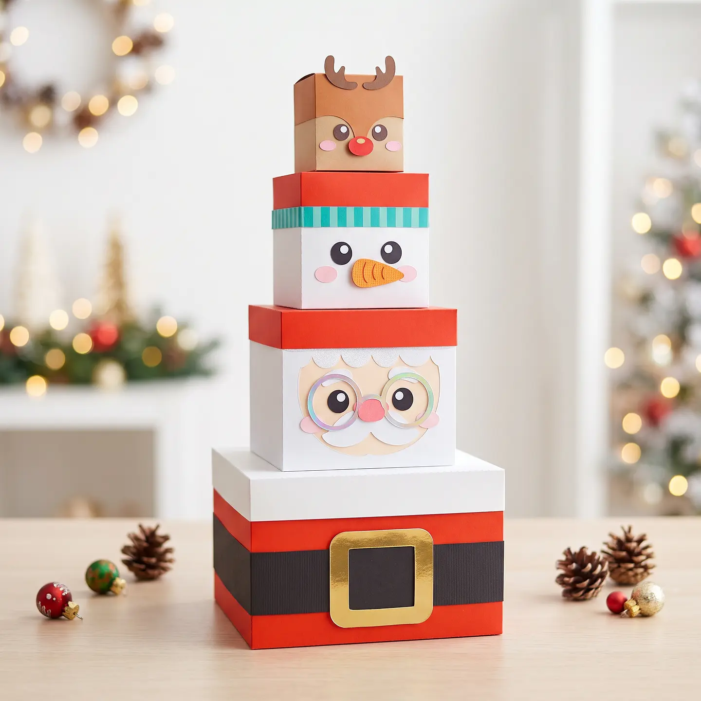 Arquivo de Corte Caixas Cubo Noel Natal 1 1