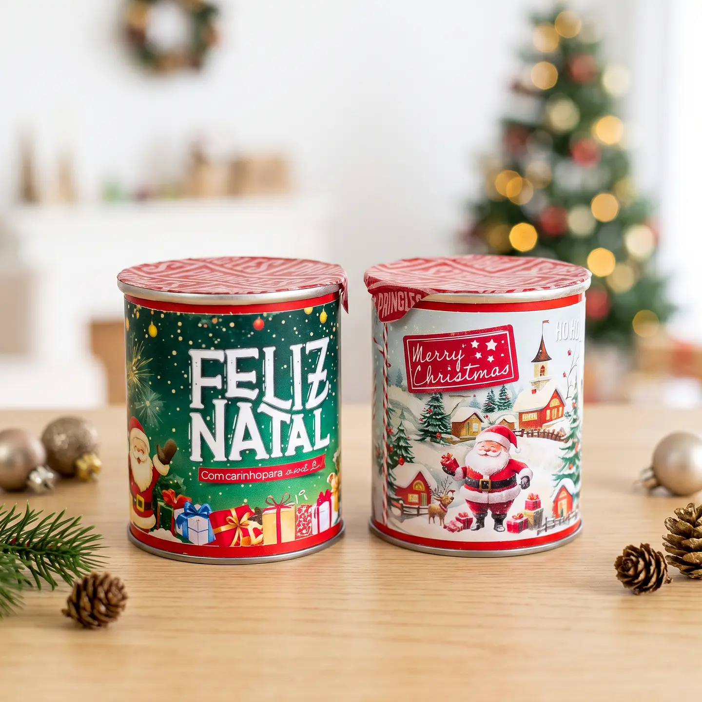 Arquivo de Corte Caixas Multiuso Mini Pringles ,1X22, Natal 14 1