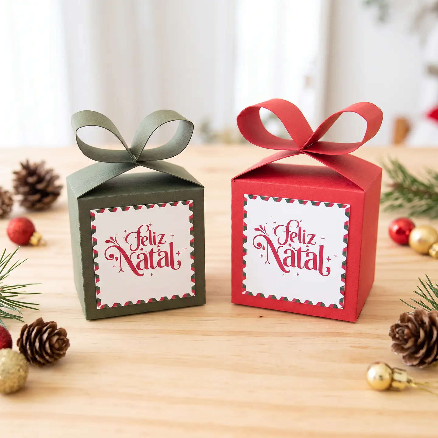 Arquivo de Corte Caixa Laço Natal 2 1