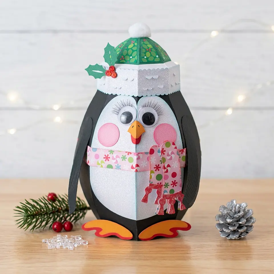 Arquivo de Corte Caixa Pinguim Natal 8 1