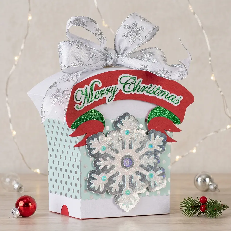 Arquivo de Corte Caixa Floco de Neve Natal 6 1