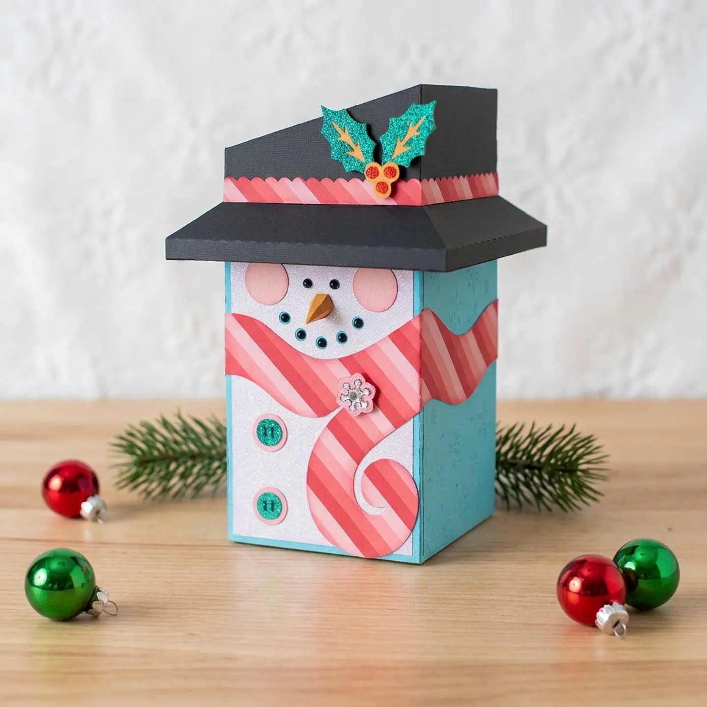 Arquivo de Corte Caixa Boneco de Neve Natal 4 1