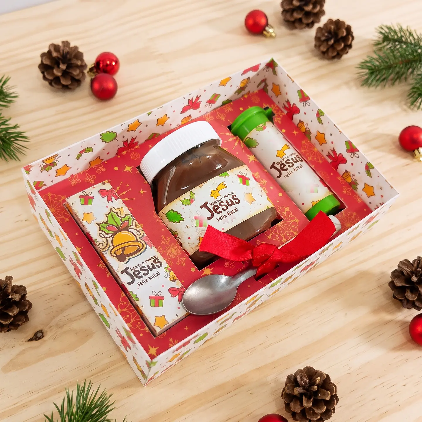 Arquivo de Corte Caixas Multiuso Kit Nutella Natal 24 1