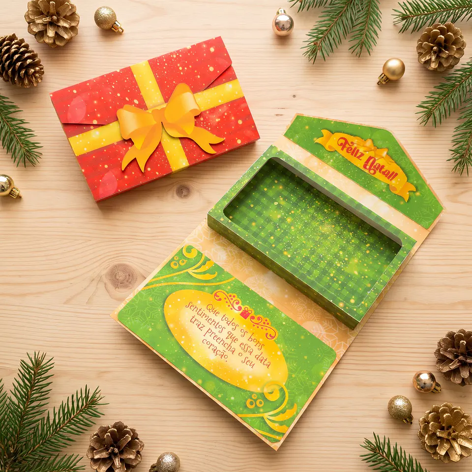 Arquivo de Corte Caixas Multiuso Carteira Natal 20 1