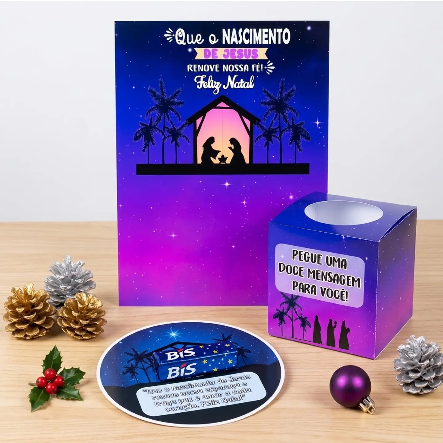 Arquivo de Corte Caixas Multiuso Dispenser Mensagens Natal 4 1