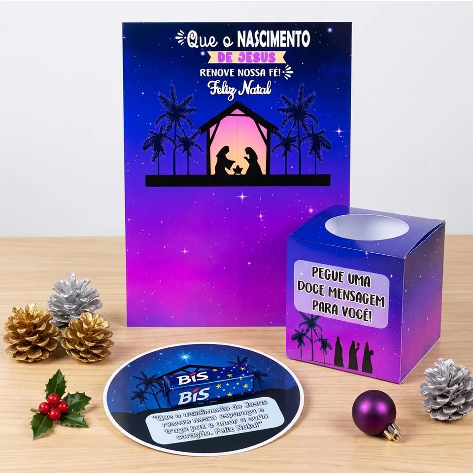 Arquivo de Corte Caixas Multiuso Dispenser Mensagens Natal 4 1