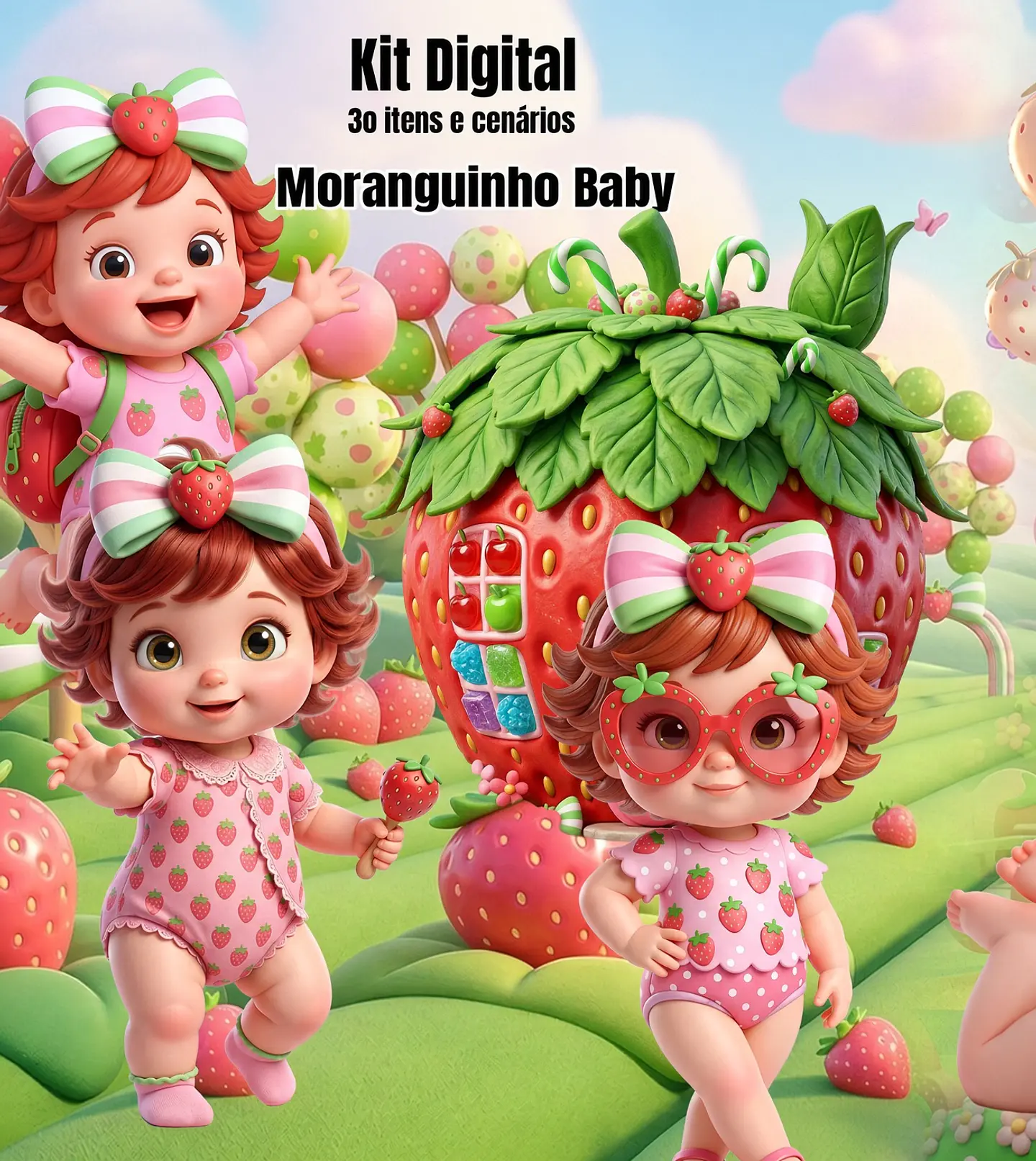 Kit Digital Moranguinho Baby 277 1