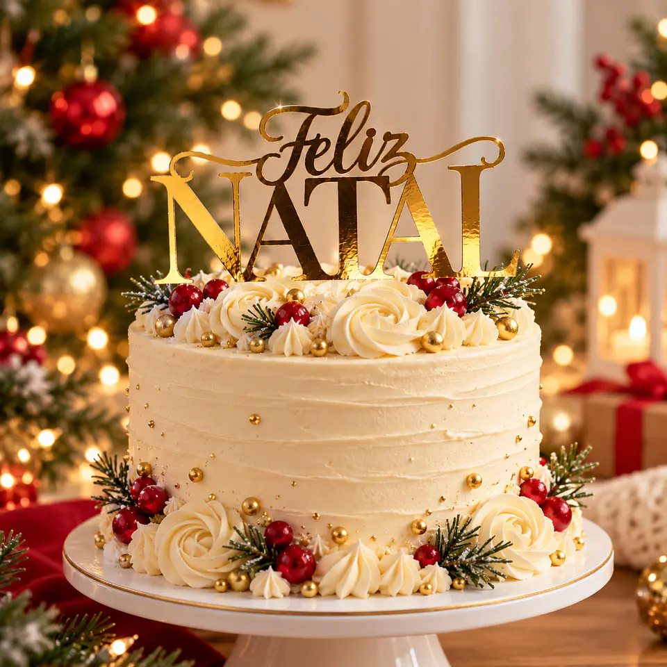 Arquivo de Corte Topo de Bolo Feliz Natal 9 1