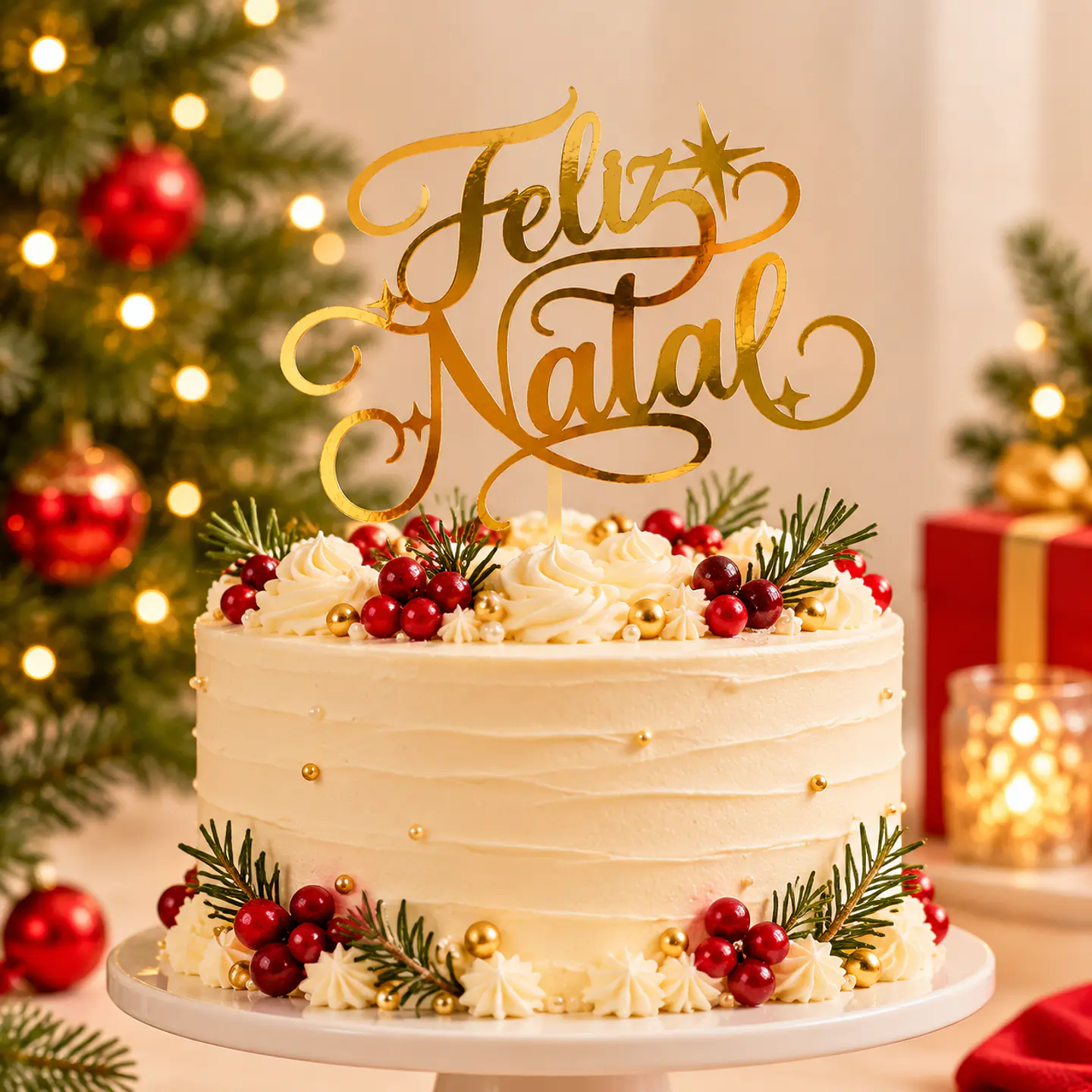 Arquivo de Corte Topo de Bolo Feliz Natal 8 1