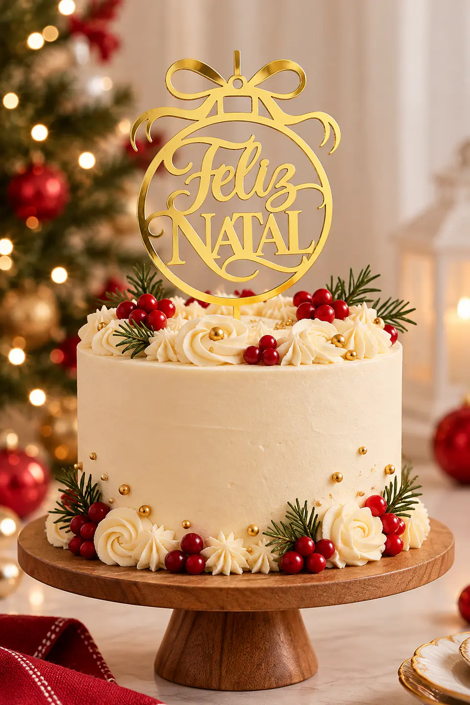 Arquivo de Corte Topo de Bolo Feliz Natal 6 1