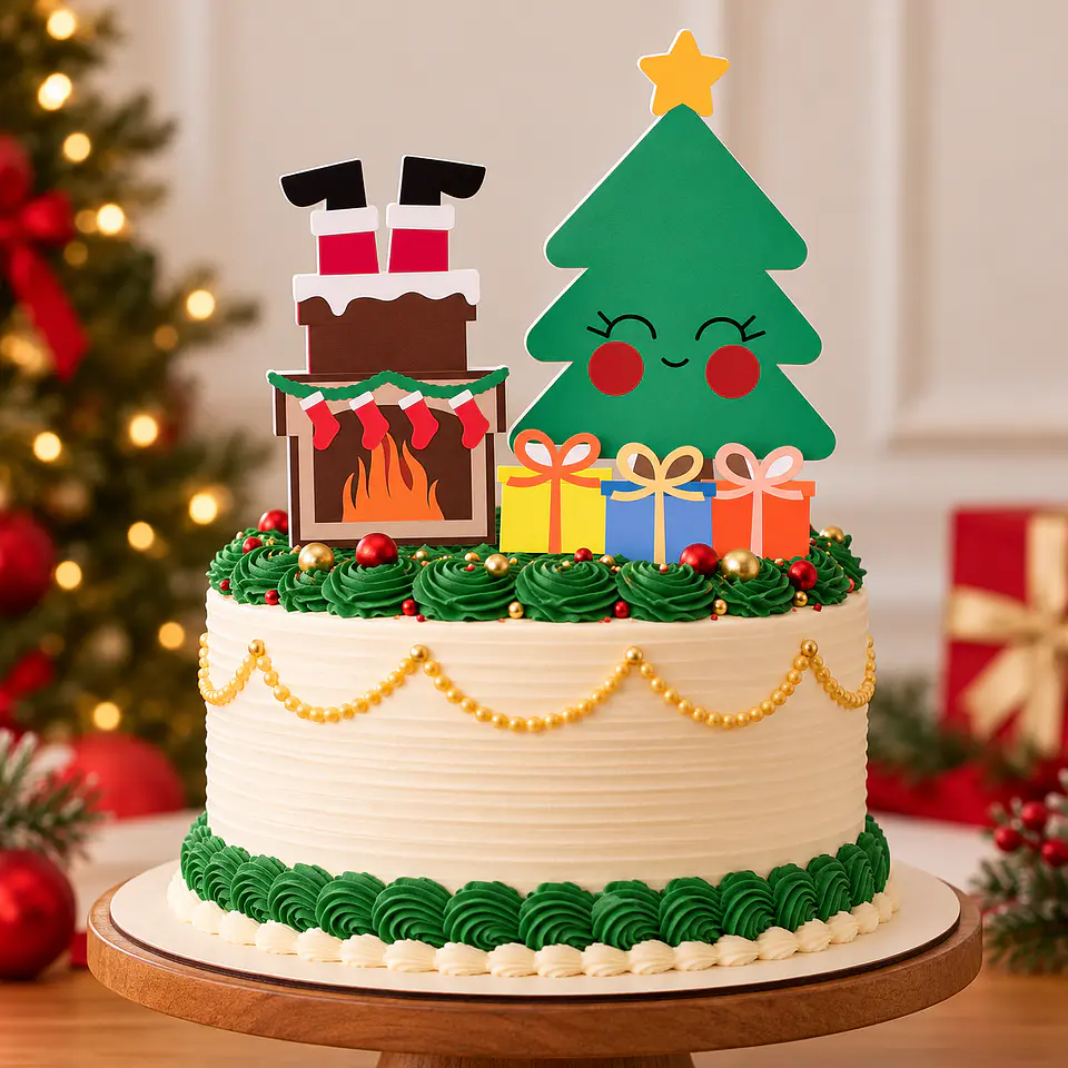 Arquivo de Corte Topo de Bolo Natal Árvore 5 1