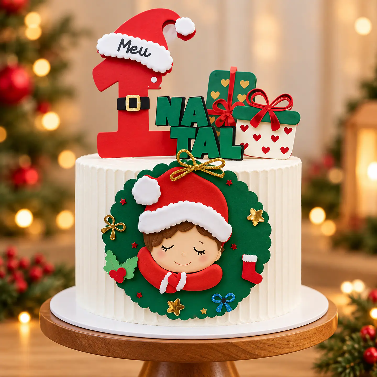 Arquivo de Corte Topo de Bolo Natal Bebê Criança 14 1