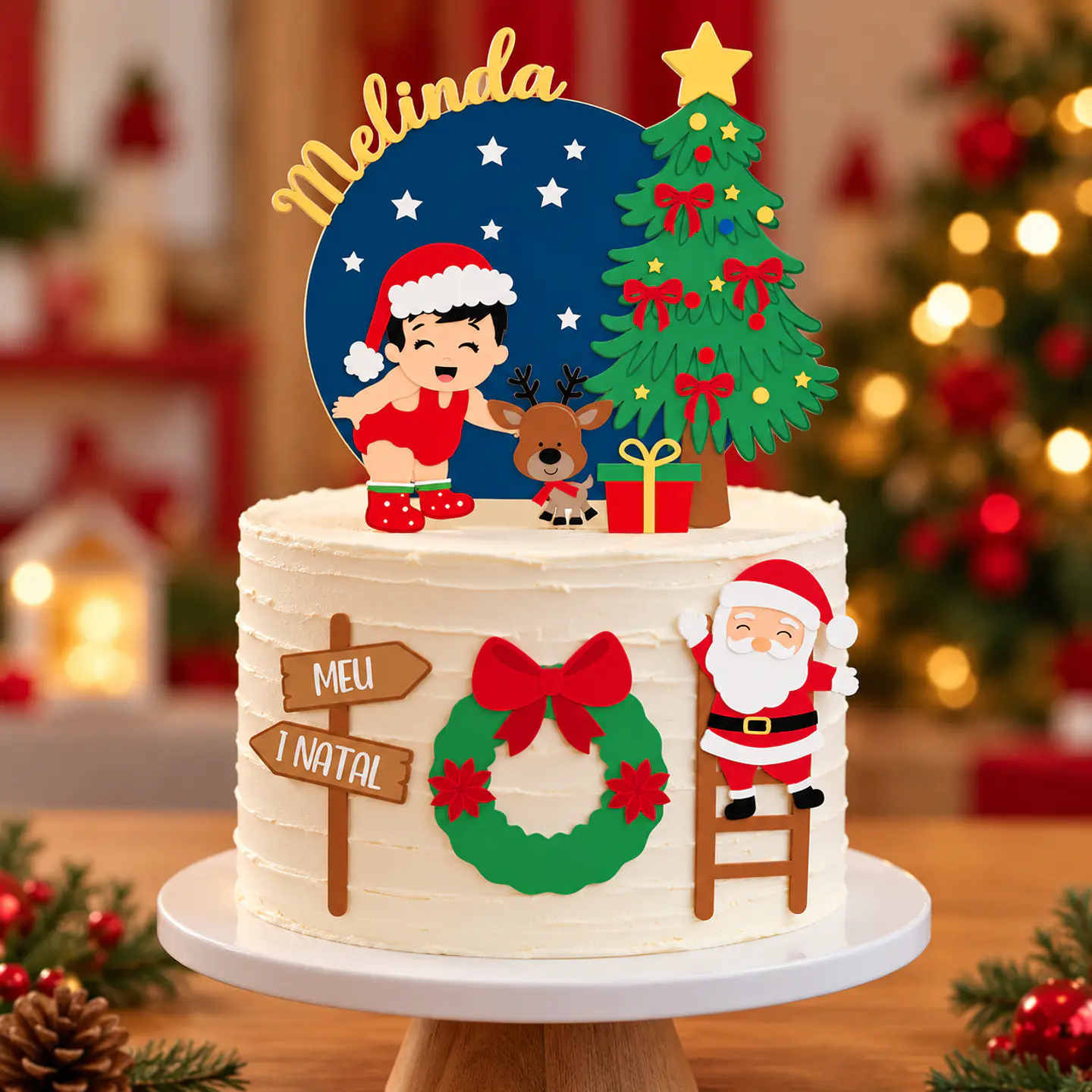 Arquivo de Corte Topo de Bolo Natal Bebê Criança 13 1