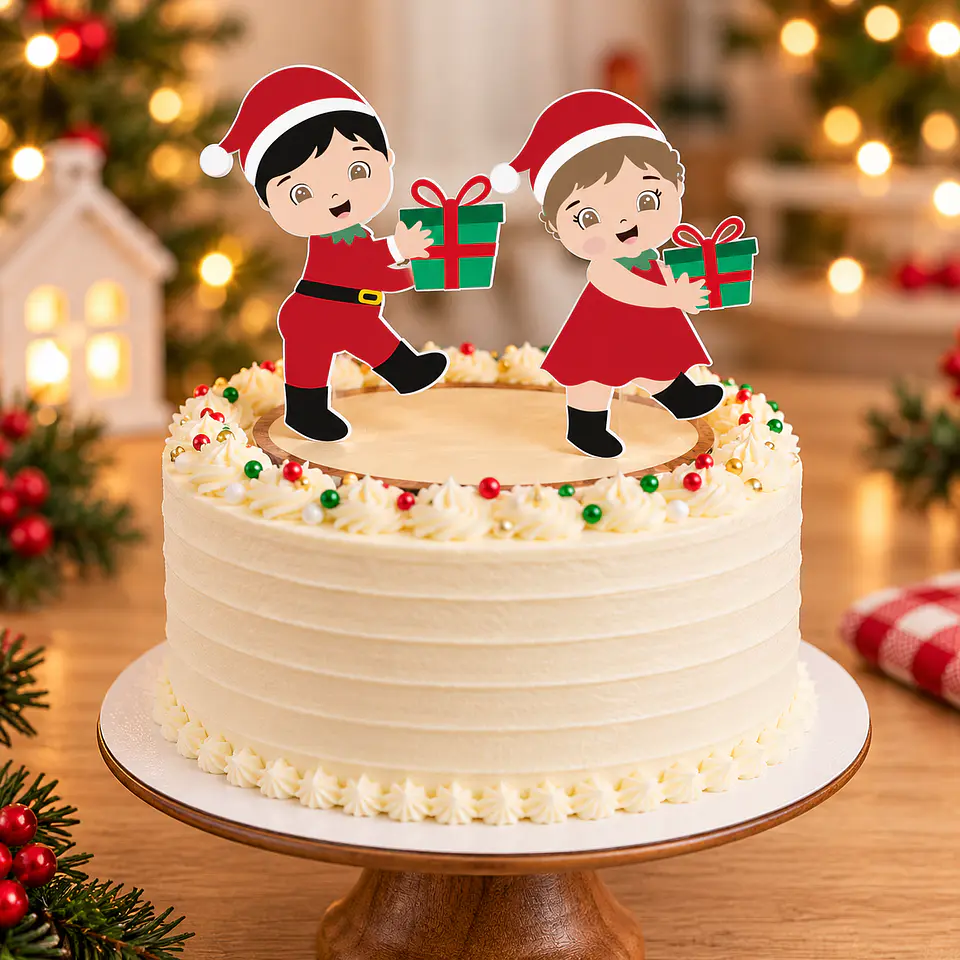 Arquivo de Corte Topo de Bolo Natal Bebê Criança 8 1