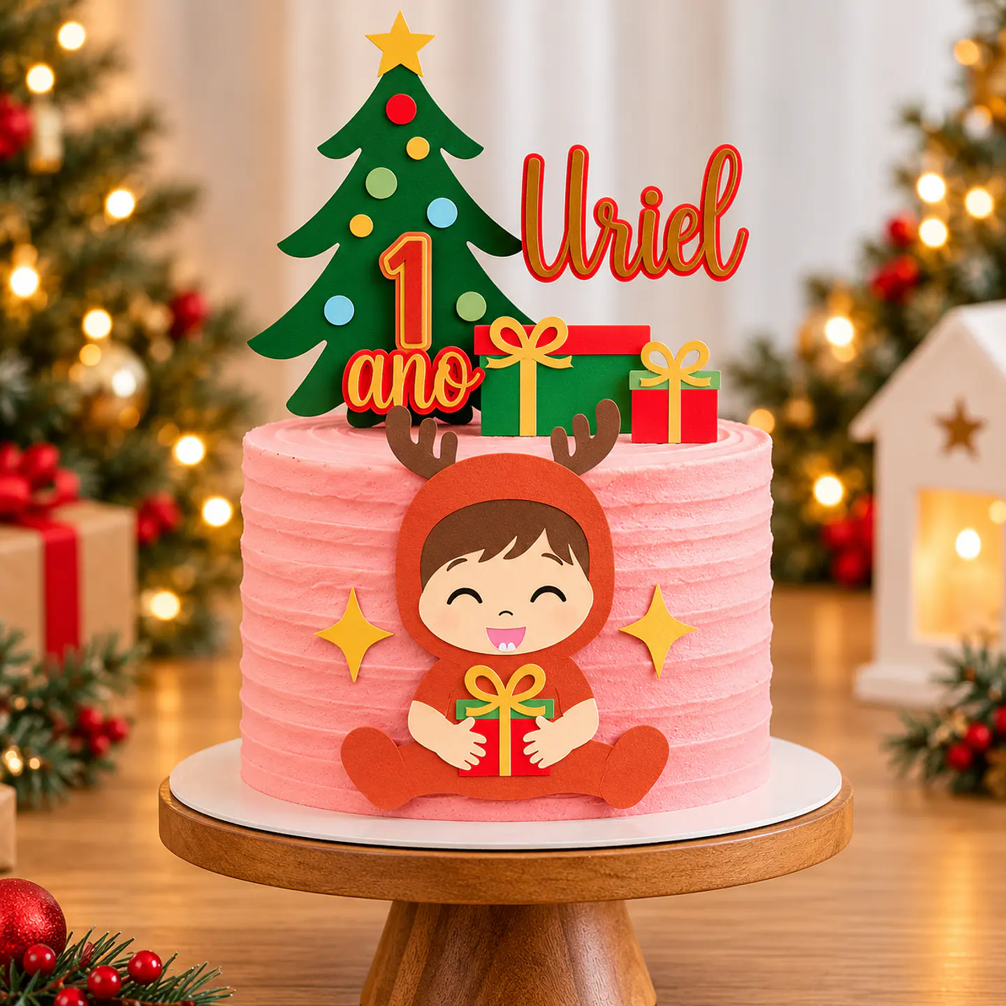 Arquivo de Corte Topo de Bolo Natal Bebê Criança 3 1