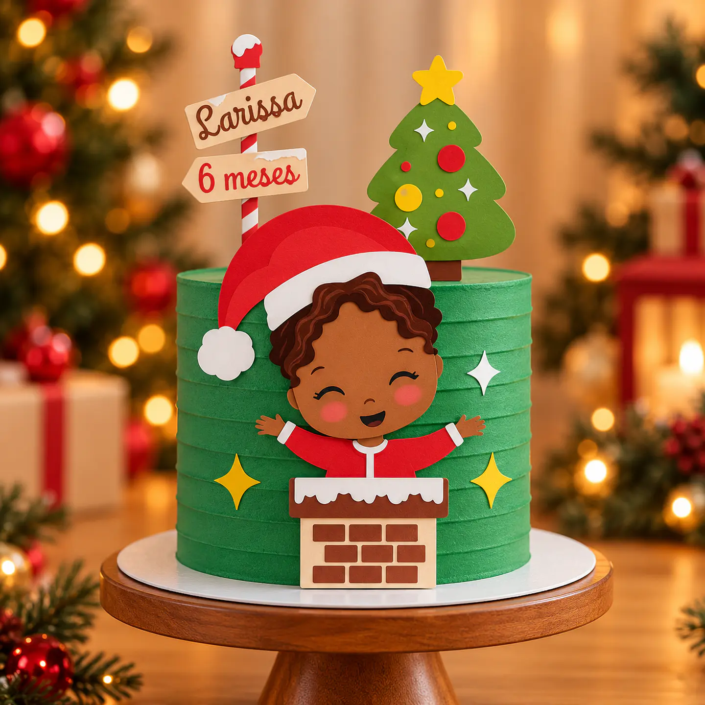 Arquivo de Corte Topo de Bolo Natal Bebê Criança Menina 27 1