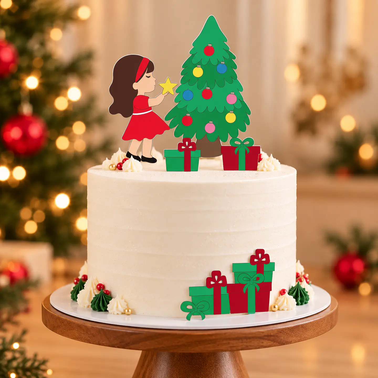 Arquivo de Corte Topo de Bolo Natal Bebê Criança Menina 24 1