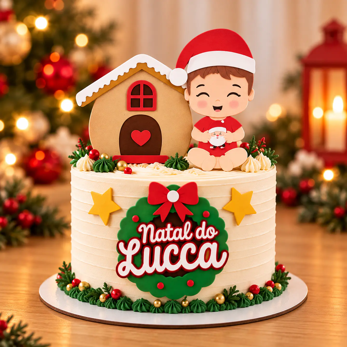Arquivo de Corte Topo de Bolo Natal Bebê Criança Menino 23 1