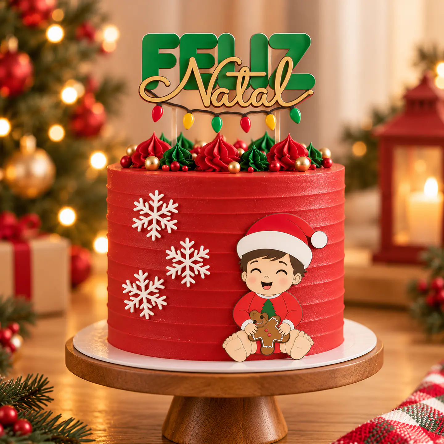 Arquivo de Corte Topo de Bolo Natal Bebê Criança Menino 15 1