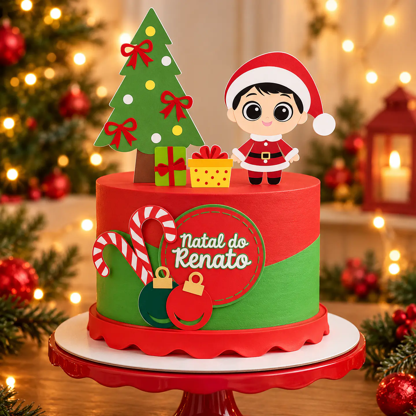 Arquivo de Corte Topo de Bolo Natal Bebê Criança Menino 3 1