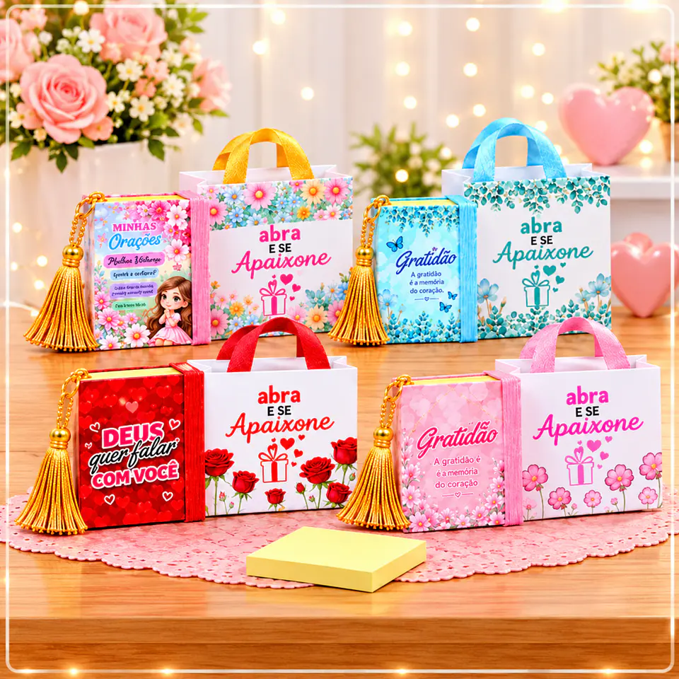 Arquivo de Corte Combo Post-it 4 Estampas 1 1