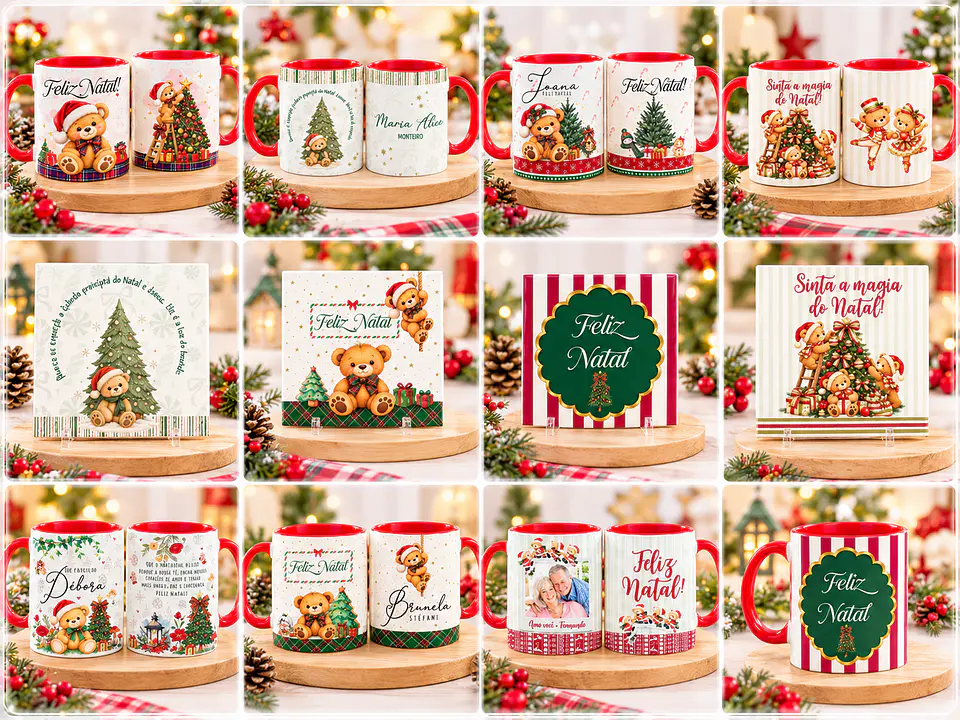 Sublimação - Coleção Fofuras do Natal 1