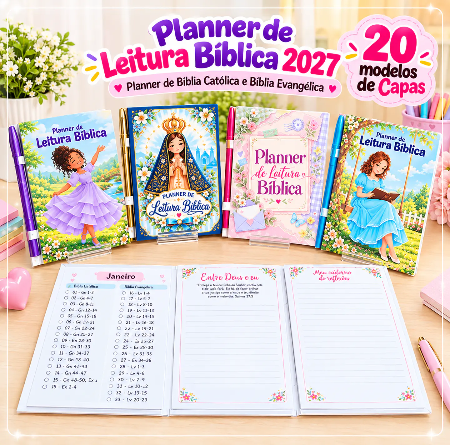 Encadernação - Planner de Leitura Bíblica 27 1