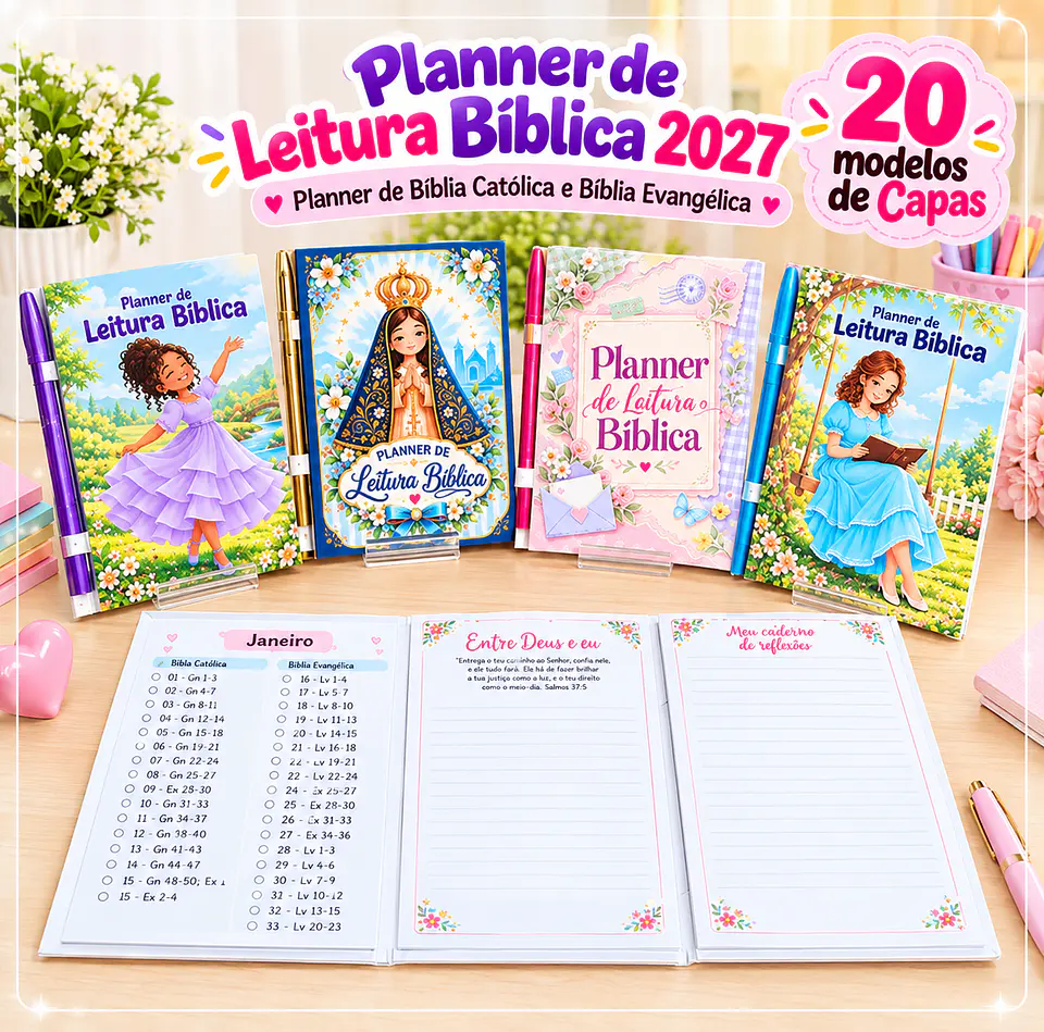 Encadernação - Planner de Leitura Bíblica 27 1
