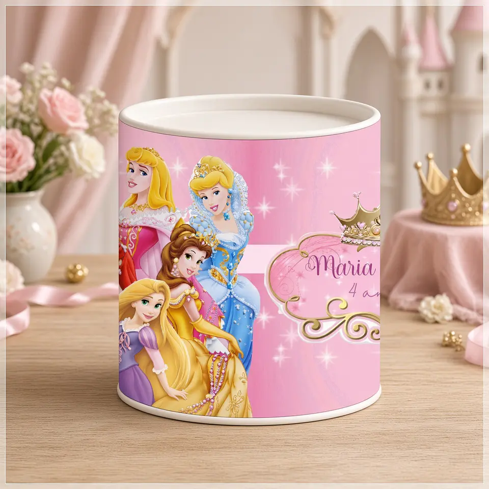 Arquivo de Corte - Tubolata Princesas Disney 1