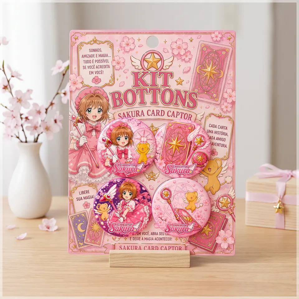 Arquivo de Corte Bottons Sakura Card Captor - 1