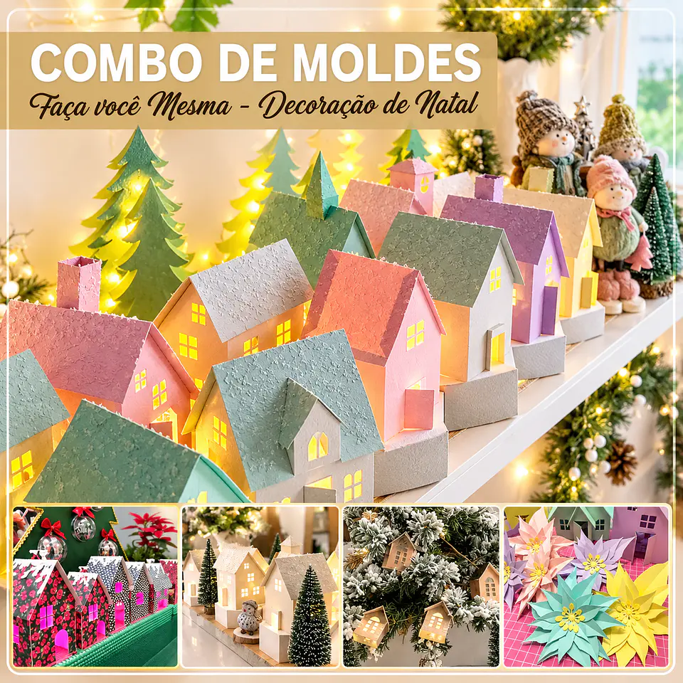 Arquivo de Corte Combo Vila Natal - Moldes 1