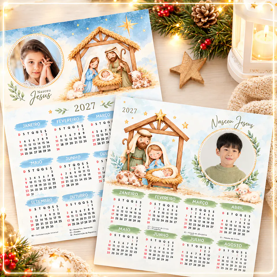 Arquivo de Corte - Calendário Infantil Nasceu Jesus 27 1